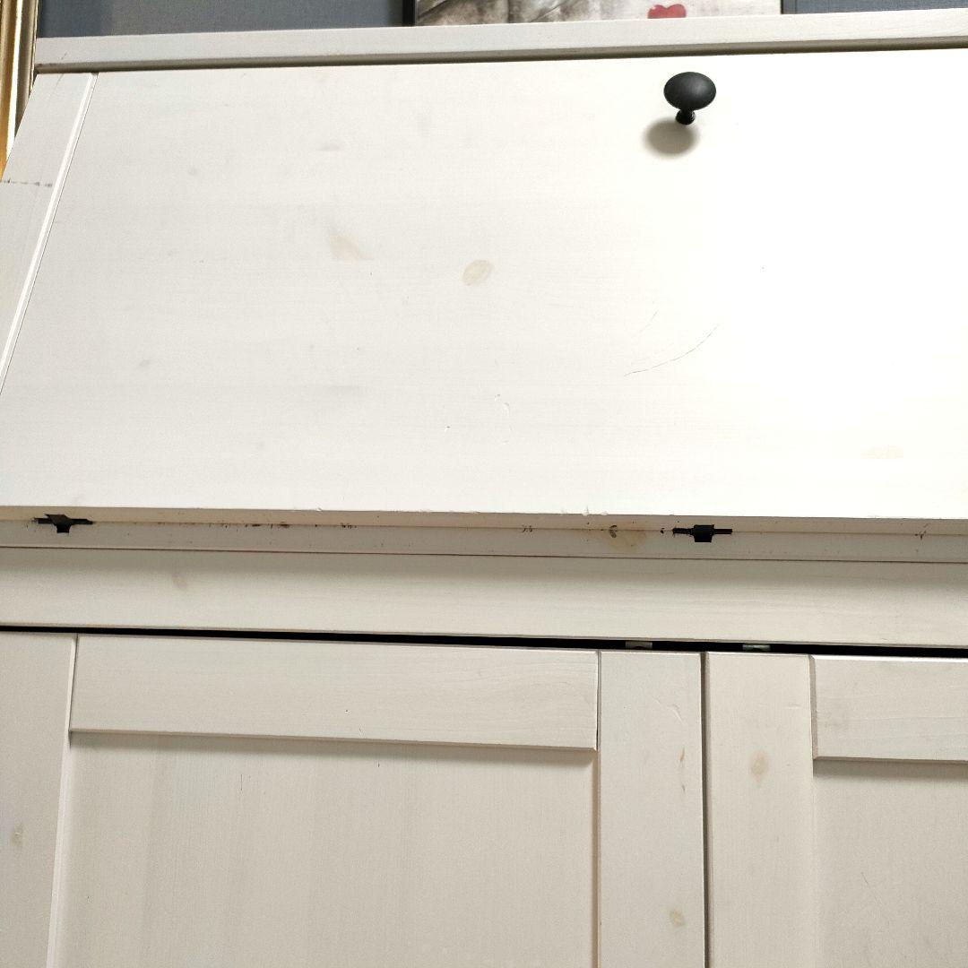 IKEA ヘムネス ライティングビューロー デスクアンティーク調 - メルカリ