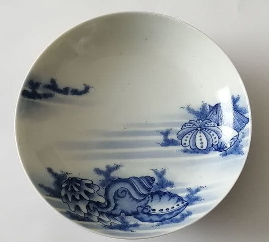 後期鍋島　5寸皿　貝 A 盛期鍋島色絵薔薇文五寸皿 | 古美術萬里