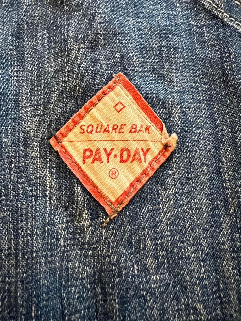 40's -50's-PAY DAY デニムオーバーオール