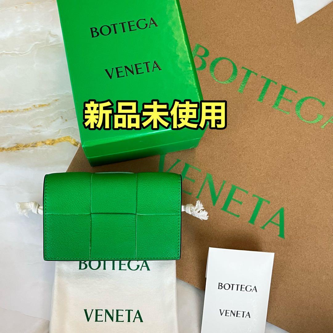 新品未使用】ボッテガヴェネタ カードケース 名刺入れ パラキート 緑