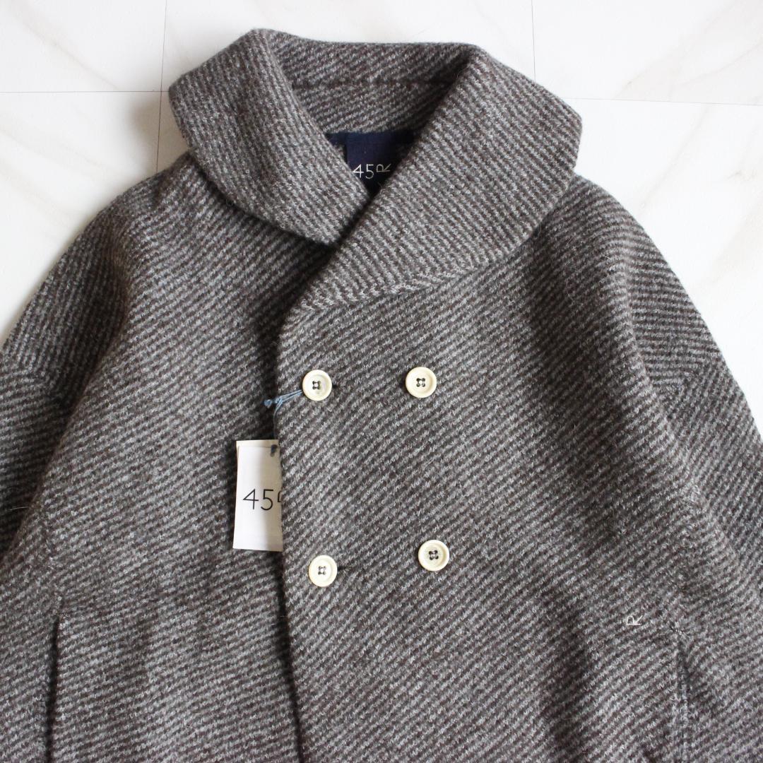 新品タグ付き】45R ツイルKNIT PEA JACKET Fサイズ グレー - メルカリ