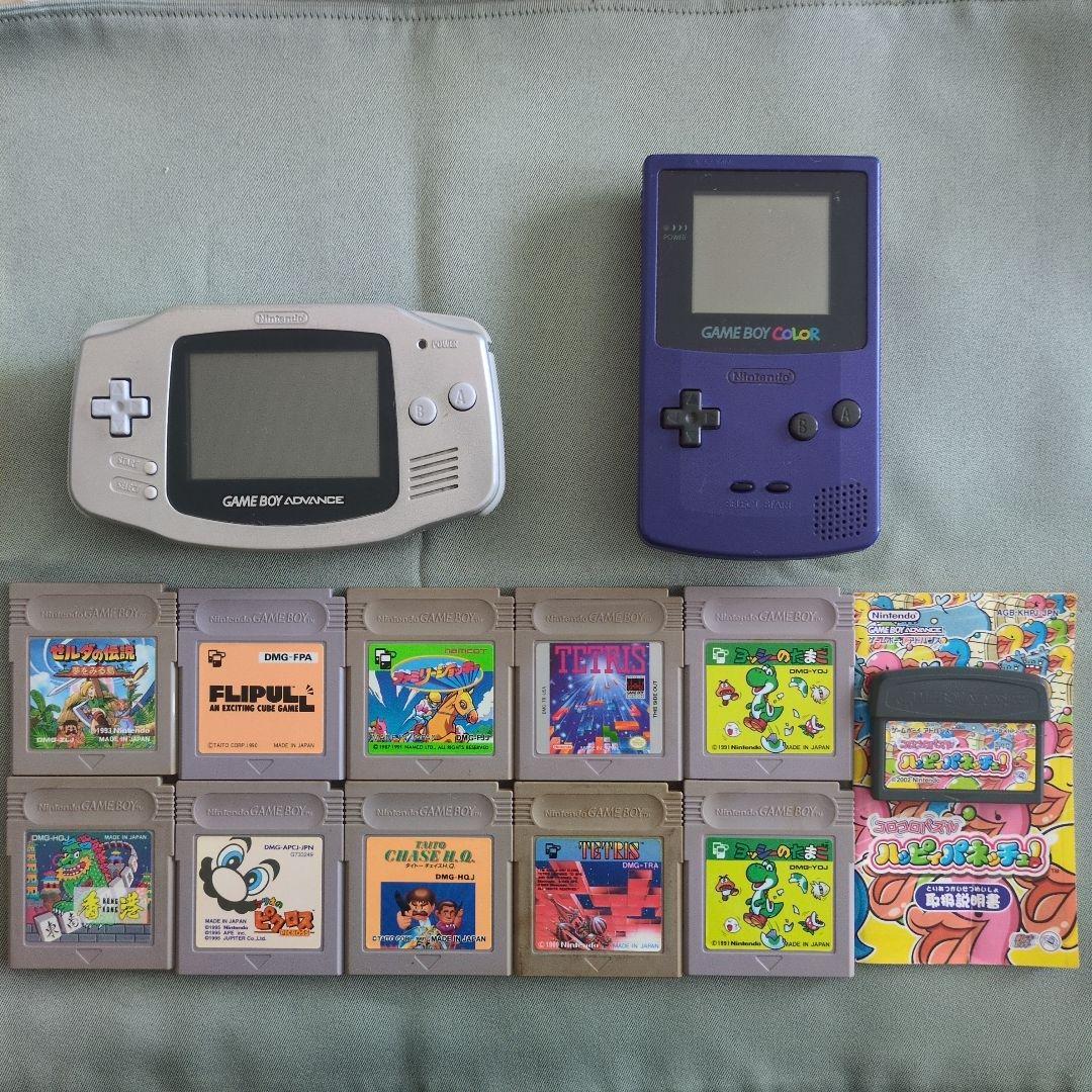 ジャンク扱い）ゲームボーイアドバンス・カラーとソフトセット - メルカリ