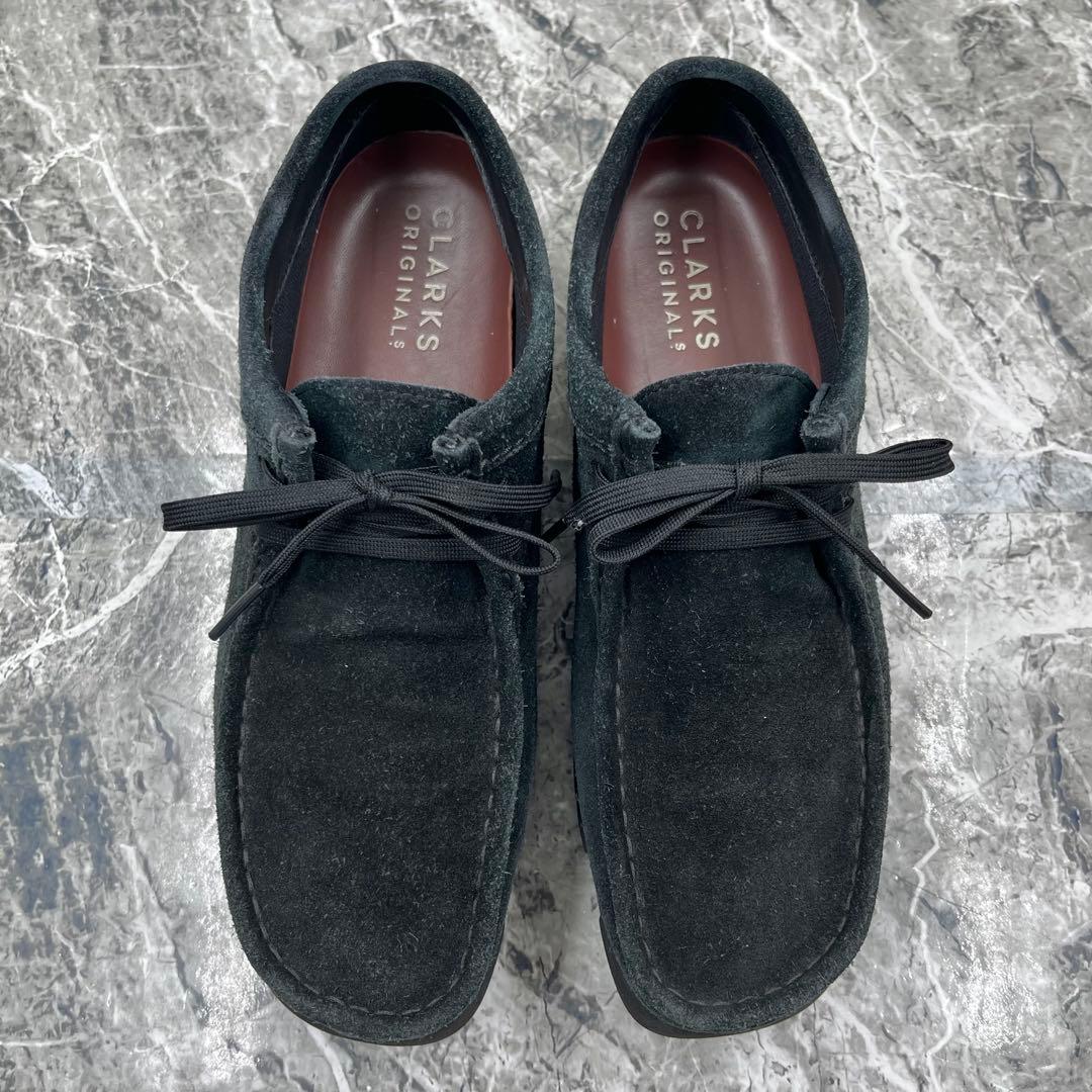 クラークスオリジナル ワラビーブーツ GTX 25.5cm ブラック モカシン