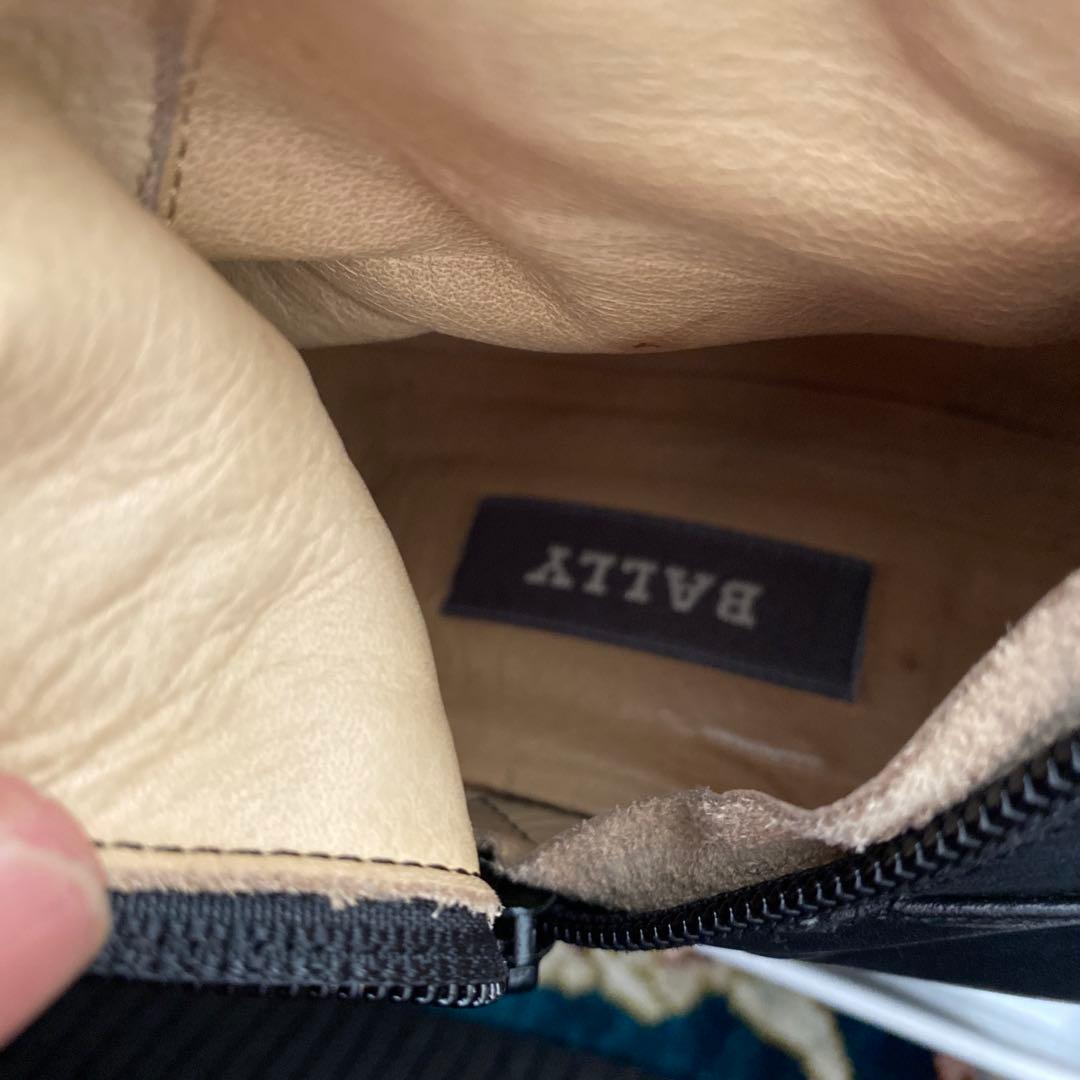 黒レザー ロングブーツ 36 1/2 バリー - メルカリ