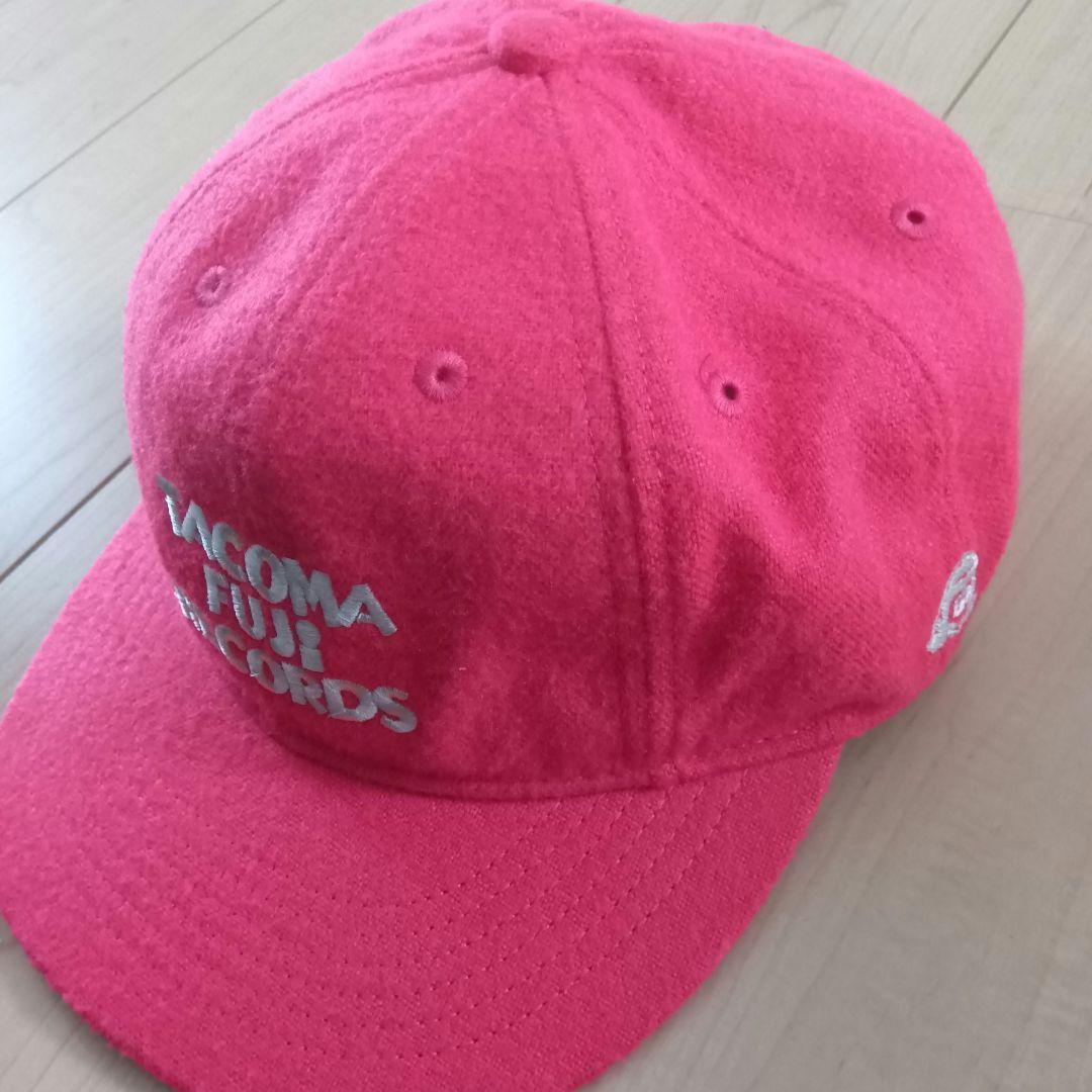 タコマフジレコード、ベースボールキャップ、ピンクカラー - メルカリ