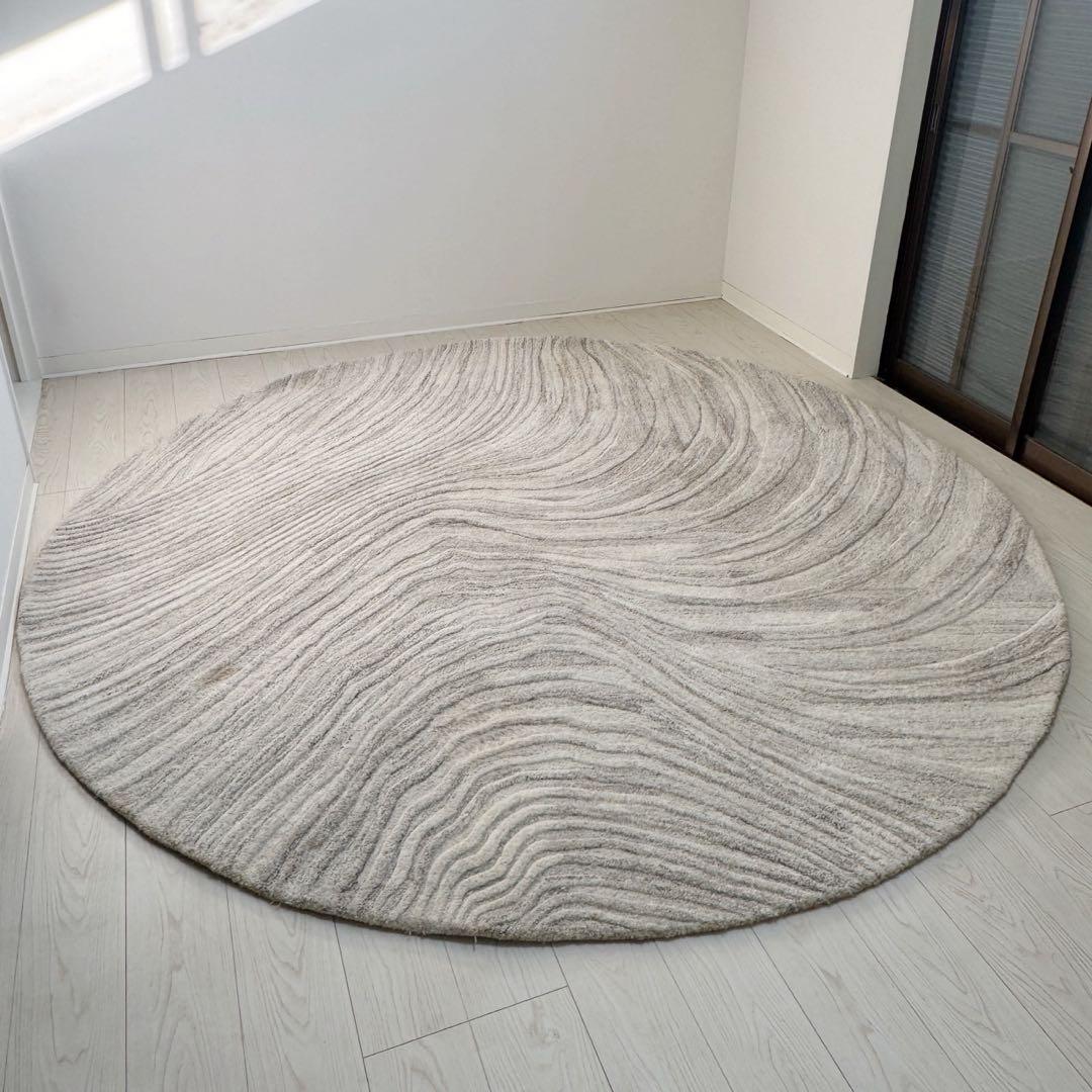 BoConcept furrow rug ラグ ラウンド 250cm - メルカリ