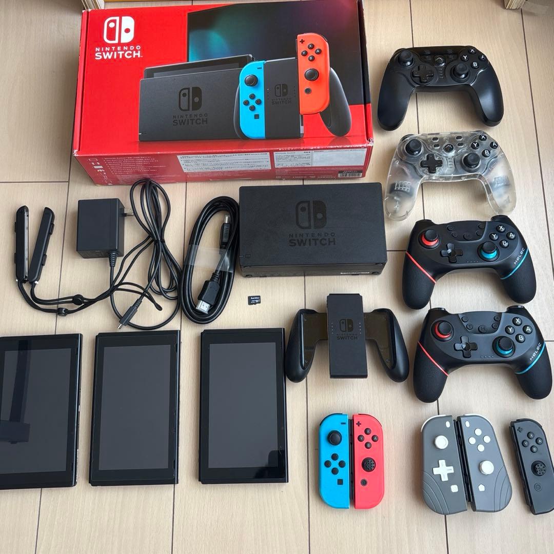 Nintendo Switch 本体3台+Joy-Con5台+周辺機器まとめ売り 楽天市場】Nintendo Switch用 縦置き収納スタンド 周辺機器 ホルダー