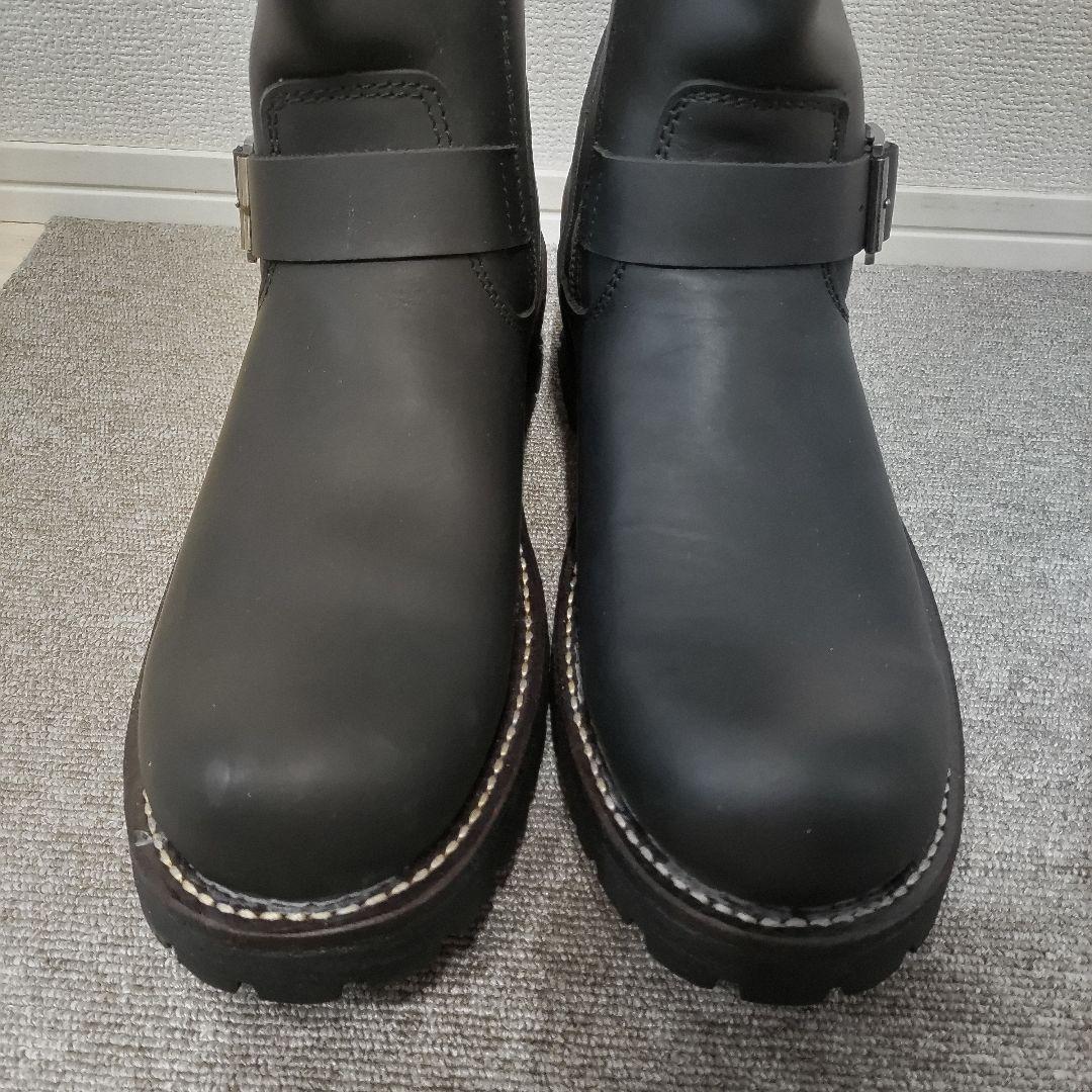 アルファインダストリーズ エンジニアブーツ 黒 26.5 - メルカリ