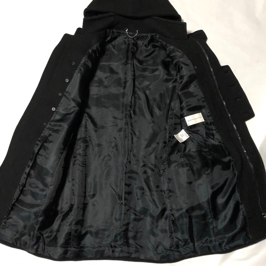 08AW ニコラ期 バレンシアガ ダッフルコート ミリタリー チン