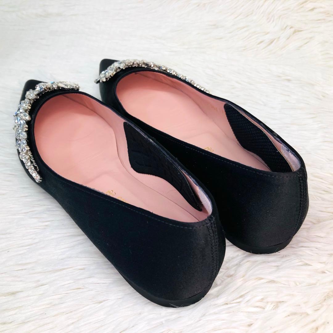 極美品】プリティ・バレリーナ 36-2/1 ポインテッドビジュー フラット