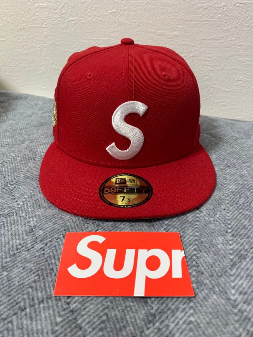 Supreme 59FIFTY 赤 キャップ 7 1/2 - メルカリ