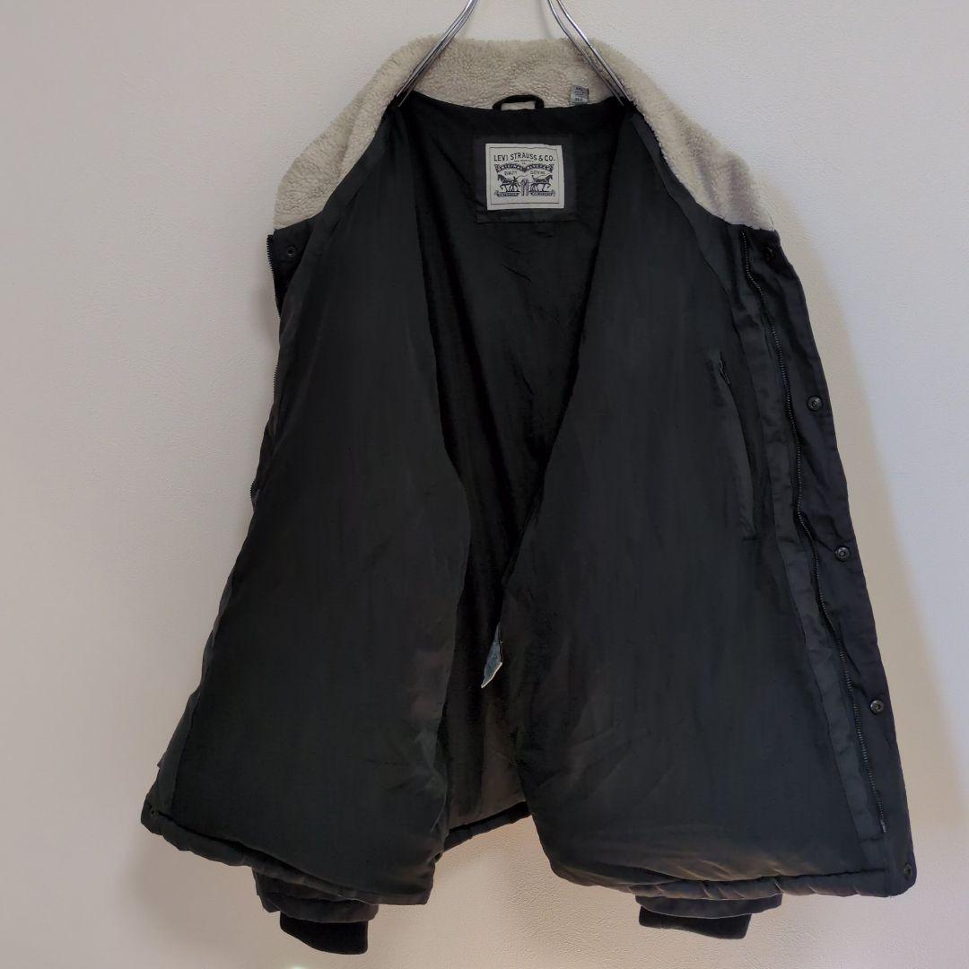 F48【US輸入】リーバイス ダウンジャケット【メンズ3XL】ブラック