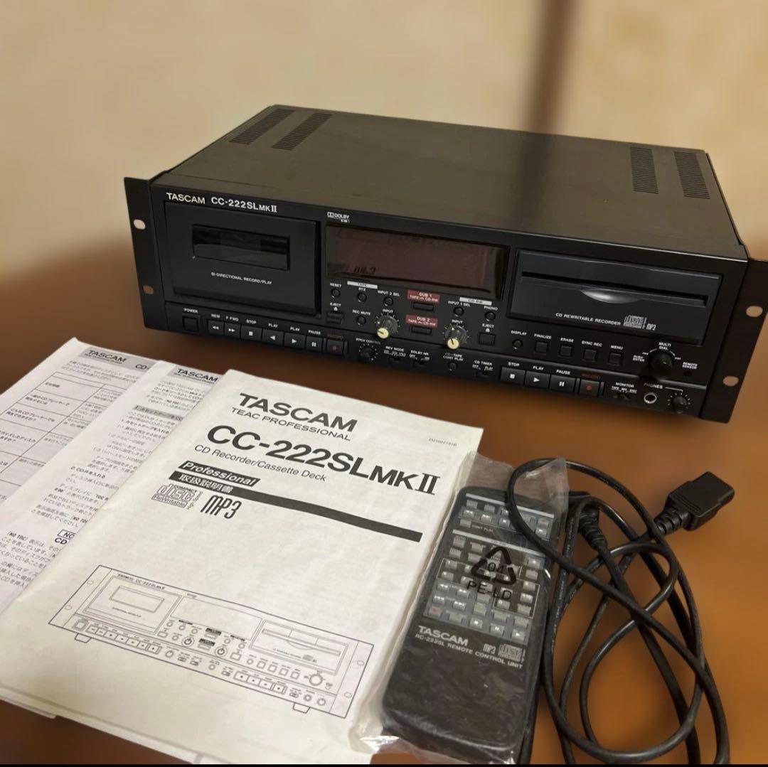 【美品】TASCAM CC-222SLMKII CDレコーダー・カセットデッキ CC-222SLMKII | 業務用CDレコーダー/カセットデッキ | TASCAM (日本)