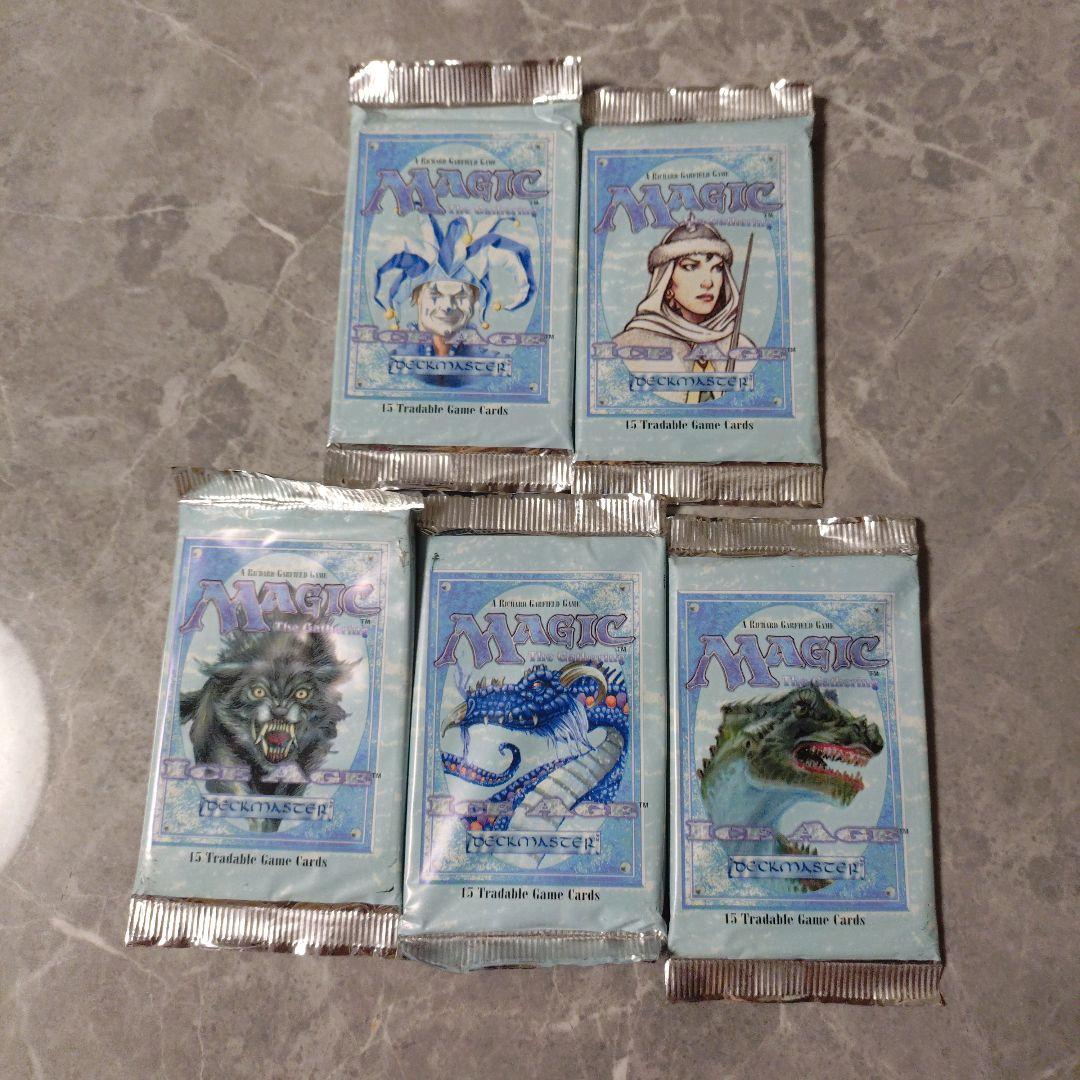 アイスエイジ　ICEAGE　MTG 未開封　ブースターパック５個セット① Amazon.co.jp: MTG Ice Age アイスエイジ ブースターパック : 文房具