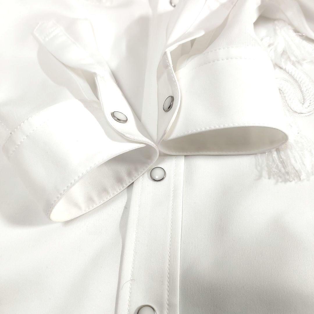 美品 TOGA PULLA トーガプルラ ウエスタン 刺繍 フリンジ 長袖シャツ