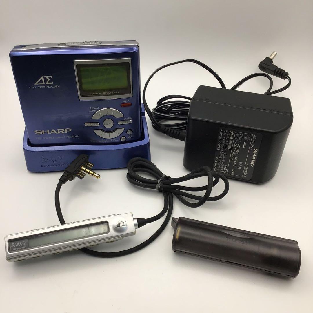 動作品 SHARP MD-DR7 MDプレーヤー シャープ ブルー SHARP - 動作品 SHARP MD-DR7 MDプレーヤー シャープ ブルーの通販 by