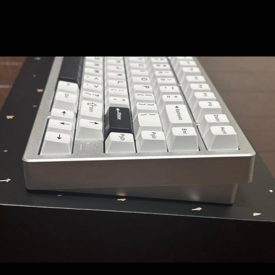極美品・おまけ付き】Rainy75 lite シルバー メカニカルキーボード