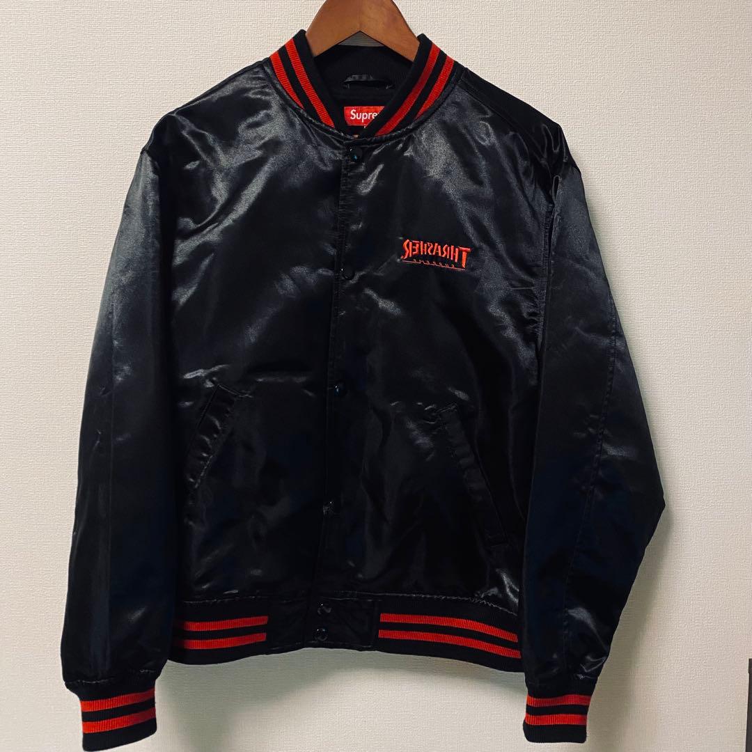 早い者勝ち Supreme × Thrasher サテンスタジャン FW21