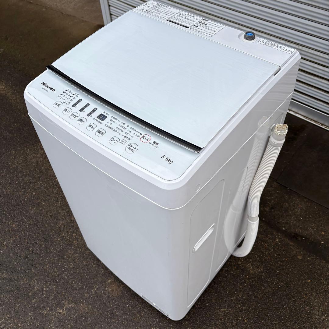 【東京23区内設置無料‼️】Hisense 洗濯機 5.5kg 2020年製　白