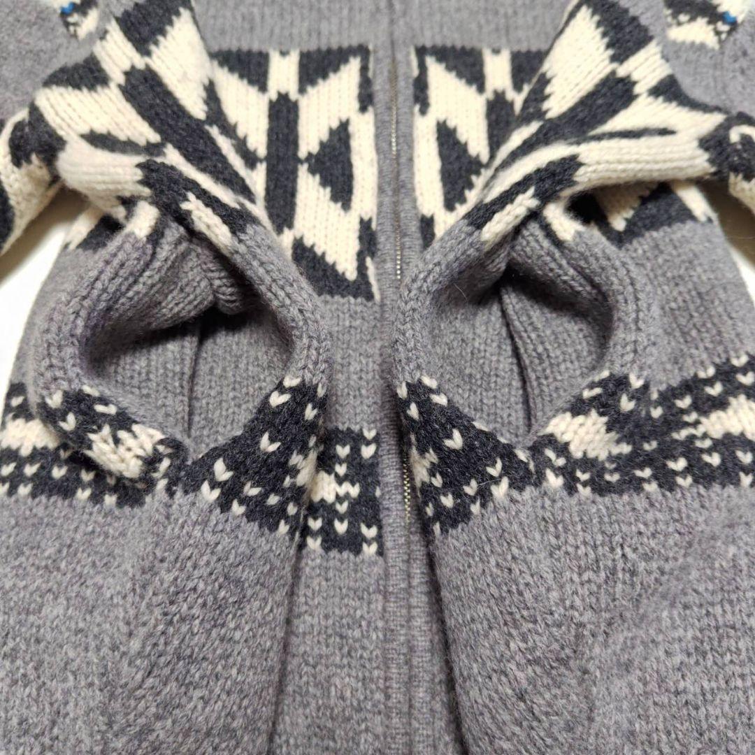 フレームワーク ジャガードZIPカーディガン F グレー 秋冬 レディース