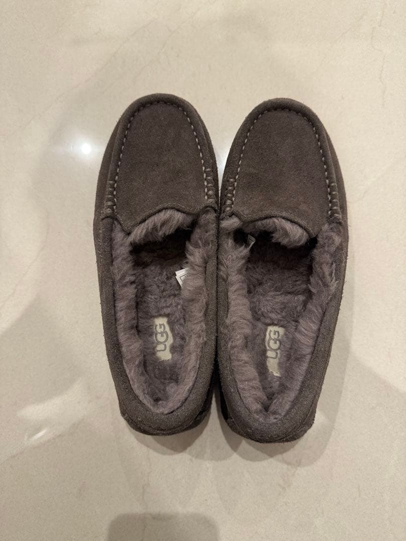 秋桜様UGG ブラウングレー モカシン UGG Australia（アグオーストラリア） アグ モカシン メンズ オルセン
