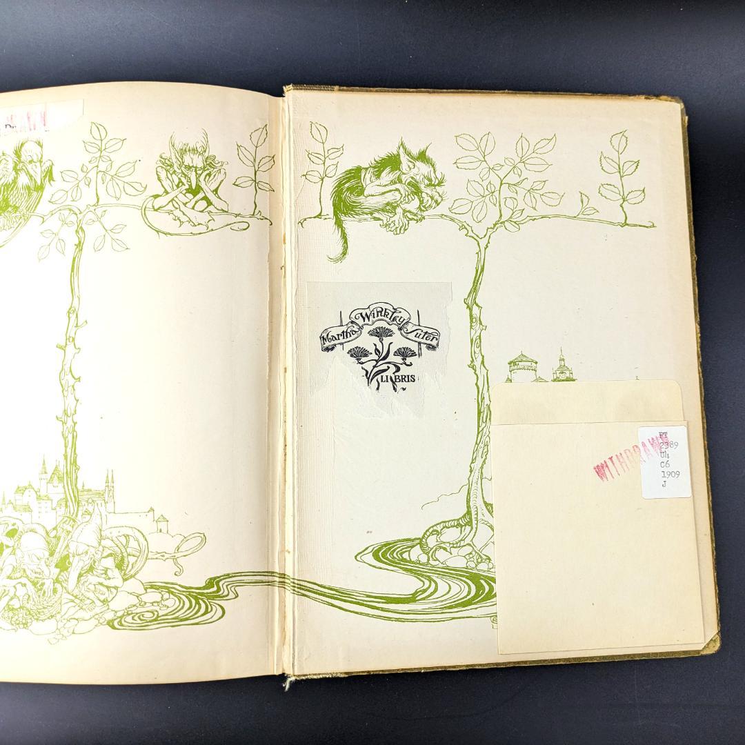 希少な初版 アーサー・ラッカム挿画本『ウンディーネ』1909年 全図15枚