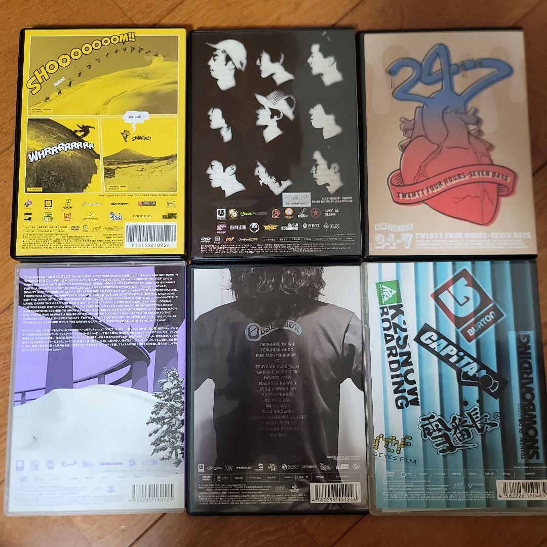 スノーボード RED EYES' FILM DVD 6枚+3枚 9枚セット - メルカリ