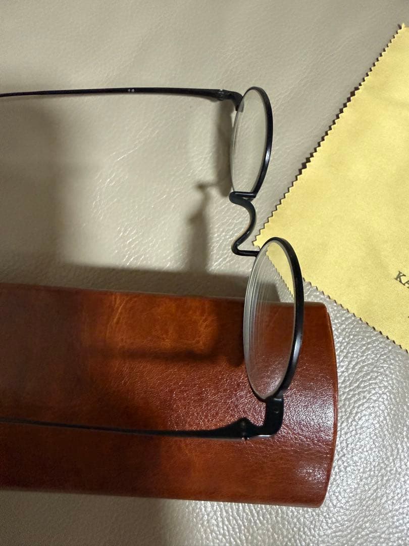 Kouki Gotou様専用」井戸多美男作 丸眼鏡 クラシックブラックメタル