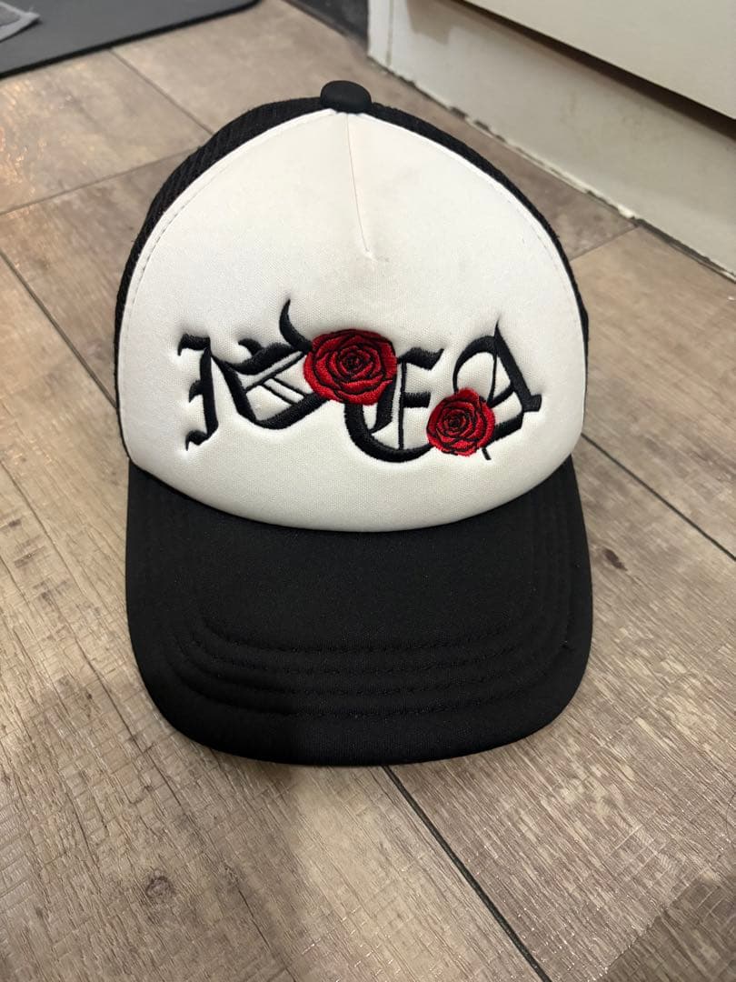 IDEASWAM バラ刺繍キャップ フリーサイズ