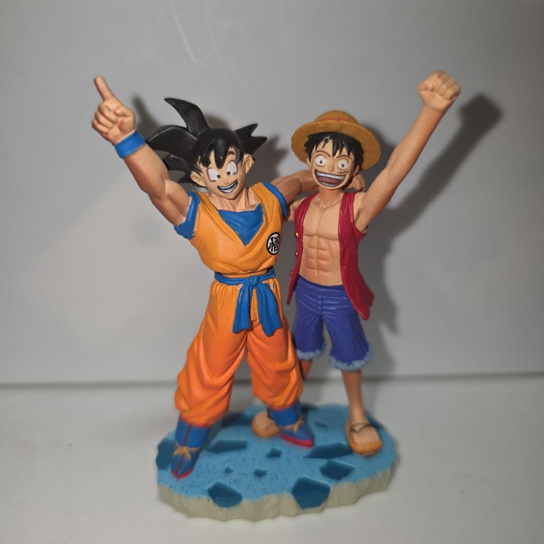 悟空 ルフィ コラボ フィギュア ドラカプ ドラゴンボール ワンピース