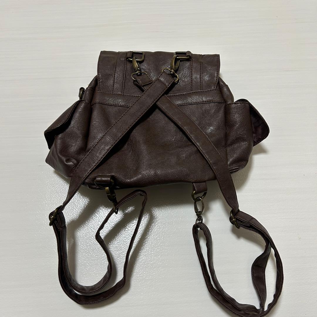 森ガール ショルダーバッグ リュック レザー フェアリーグランジ y2k