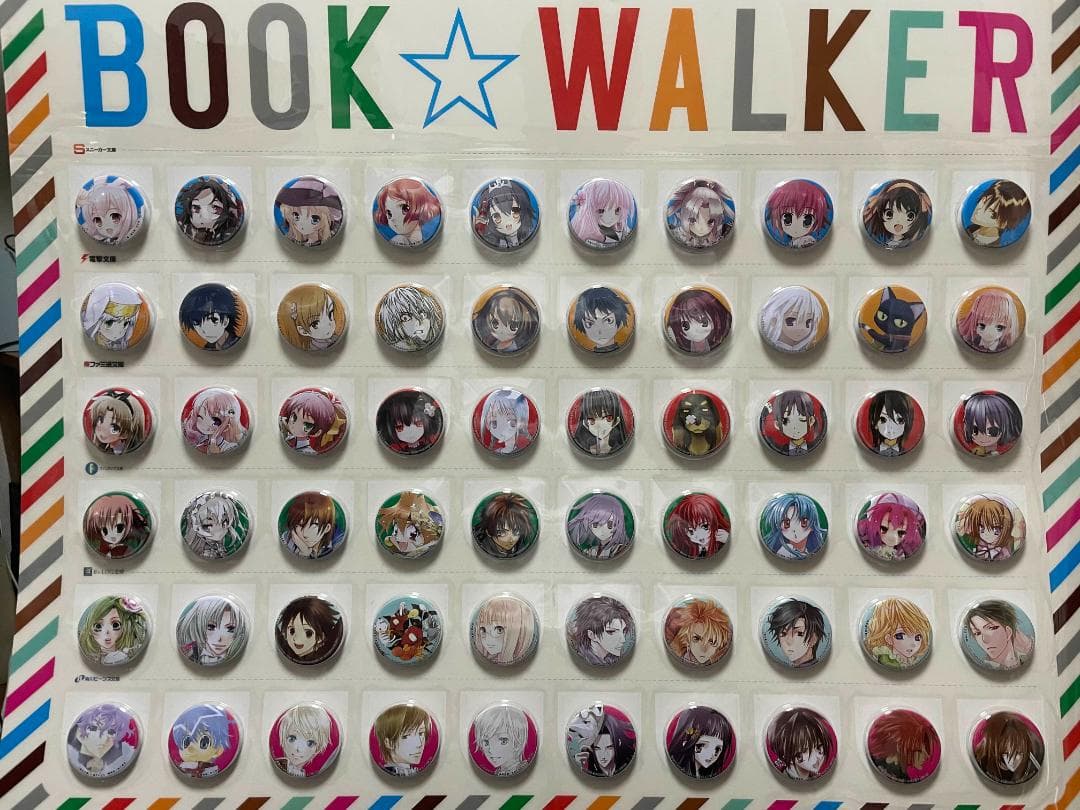【非売品・完品】BOOK☆WALKER アニメキャラクター 缶バッジ60個 非売品・完品】BOOK☆WALKER アニメキャラクター 缶バッジ60個 非売品