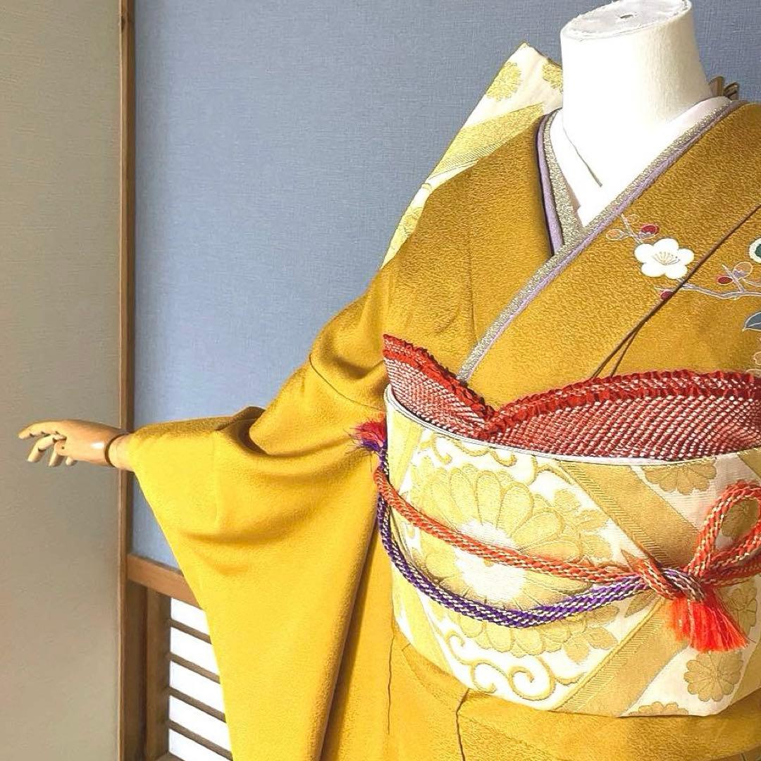 振袖フルセット 手描き友禅 成人式振袖 振袖 裄丈71 - メルカリ