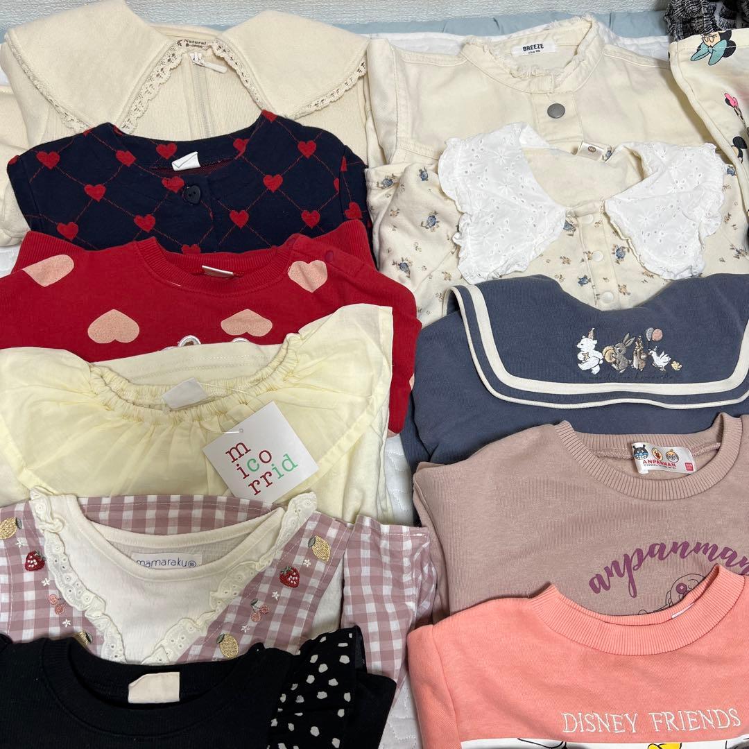 ら*@様 女の子　秋冬服　まとめ売り　90〜95サイズ　50点以上　おまけ付き