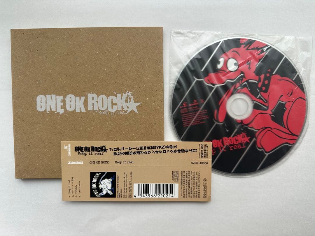 （廃盤）ワンオーナー ONE OK ROCK keep it real CD one ok rock インディーズ シングル 2nd アルバム keep it real