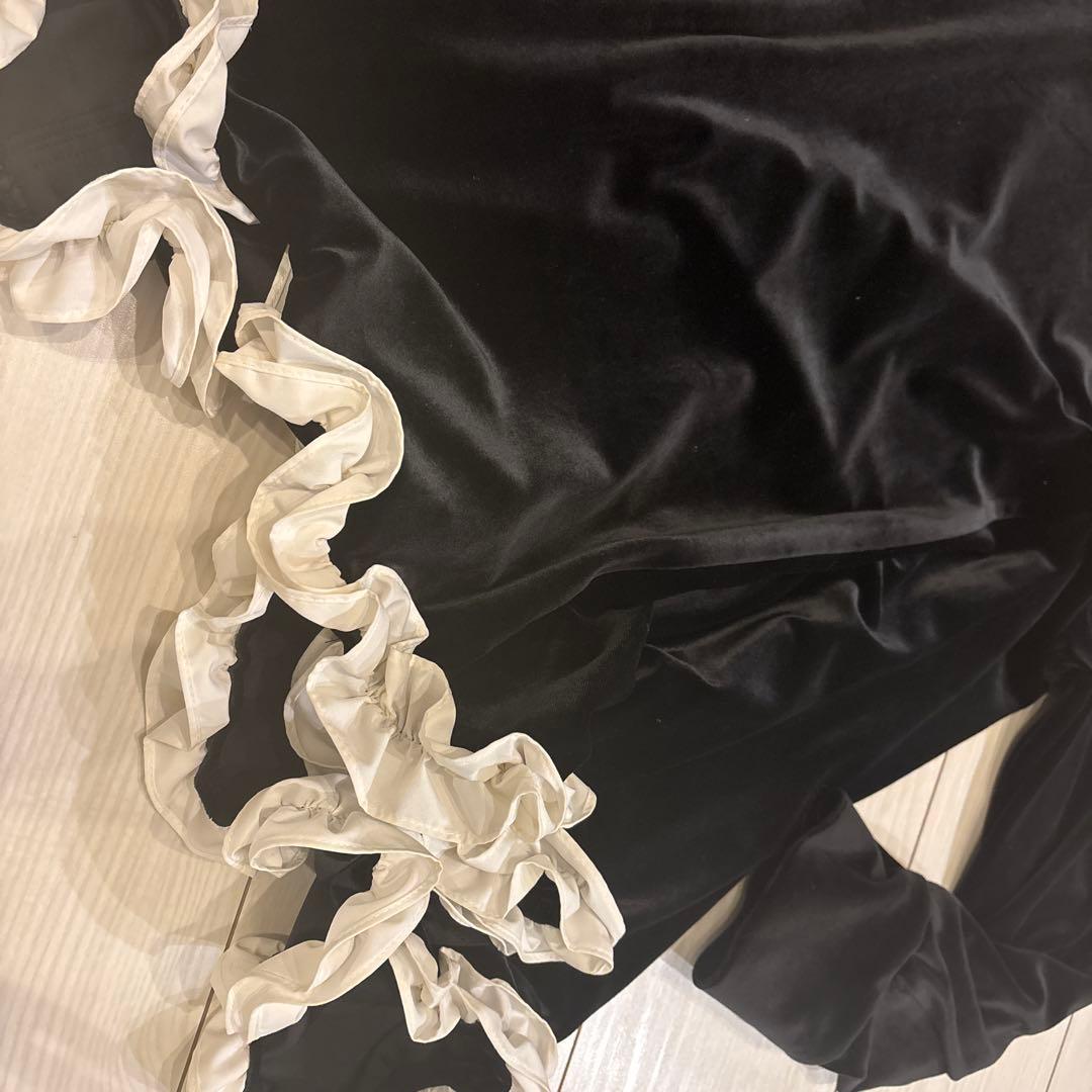 OHGA ベロア トップス 黒色 お値下げ - メルカリ