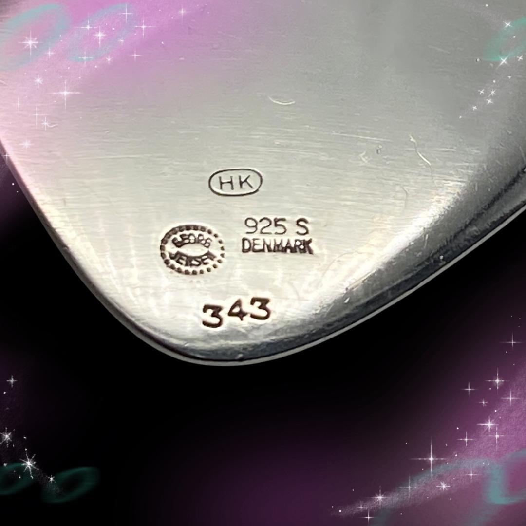 希少 美品ジョージジェンセン ブローチ ヘニングコッペル 343 魚 SV925