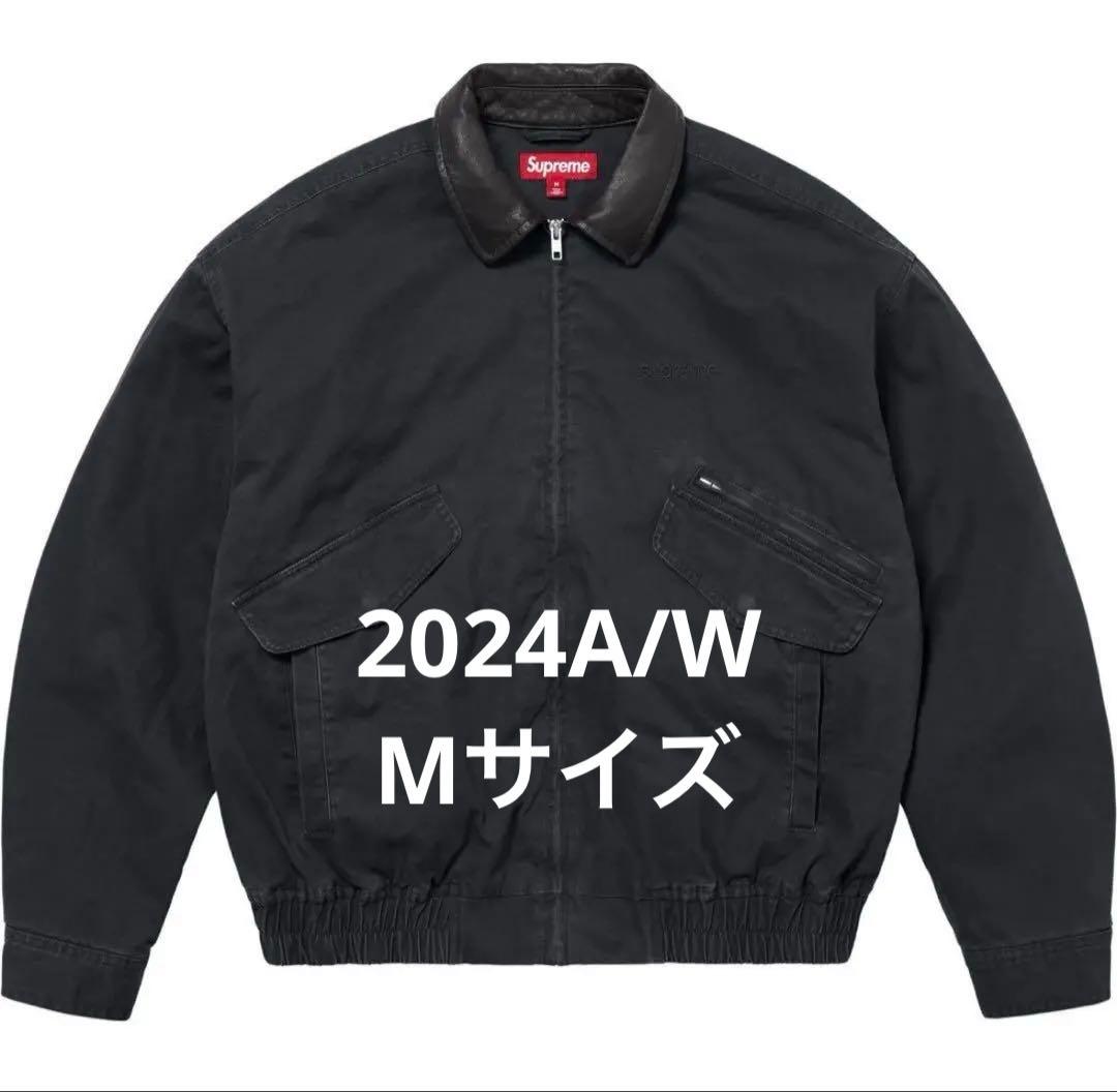 Supreme Leather Collar Utility Jacket M - メルカリ