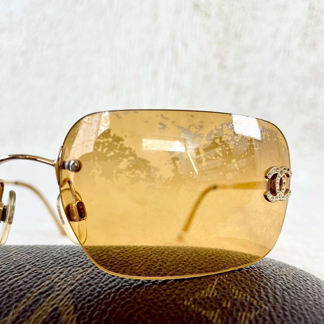 CHANEL サングラス 4017-D オレンジレンズ ゴールドフレーム - メルカリ