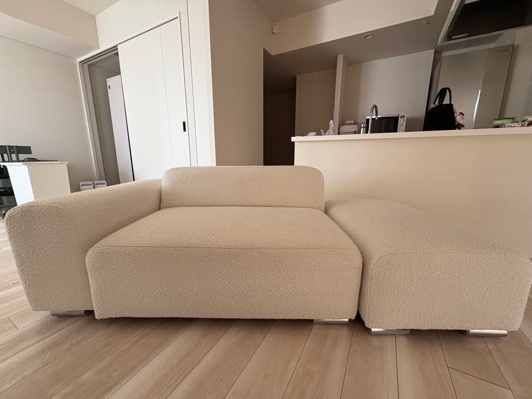 smoo moaninブークレ生地 オットマン - メルカリ