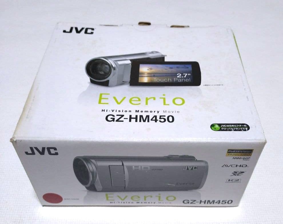 JVC Everio GZ-HM450 SDカード(4GB)付+三脚 セット - メルカリ