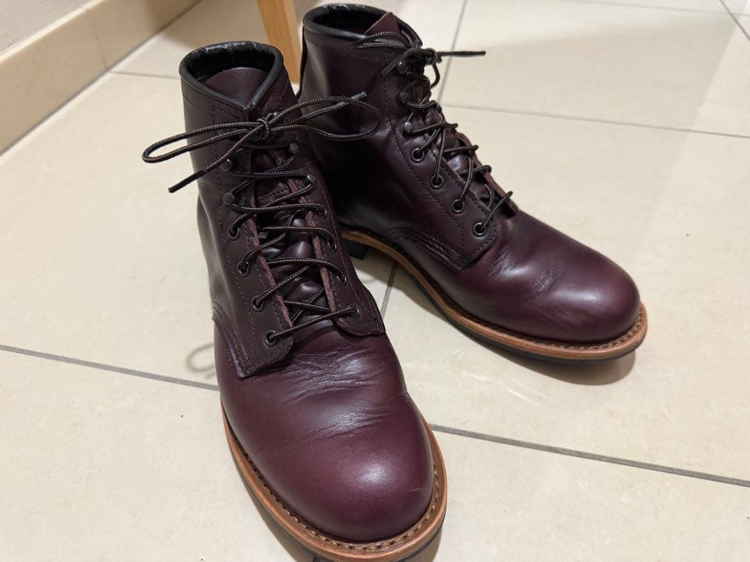 美品 新ベックマン 9419 US7.5（25.5cm）箱 代え紐付き