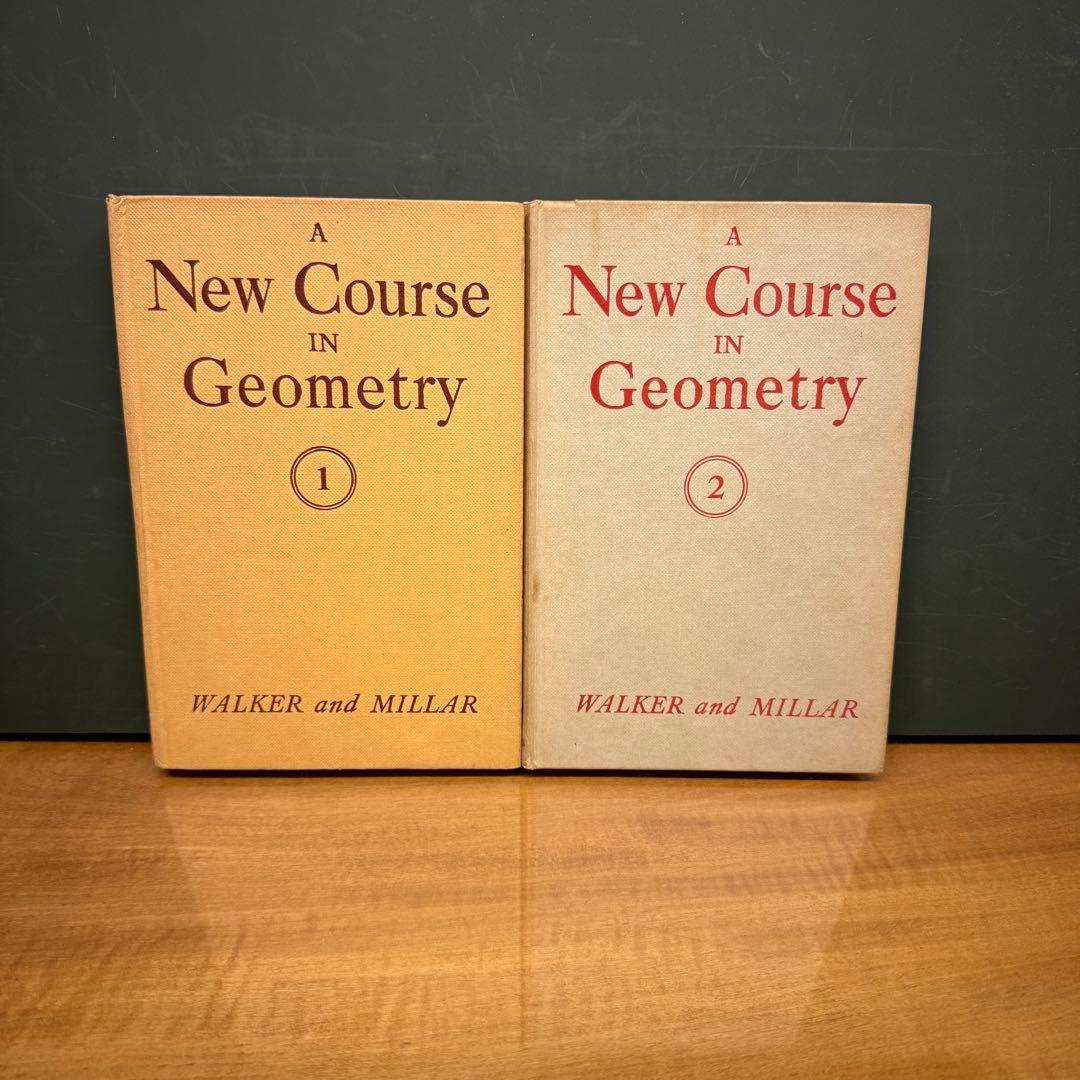 洋書 A New Course in Geometry 1 & 2 a new course in geometry : a. walker, m.a., b.sc. and j. millar