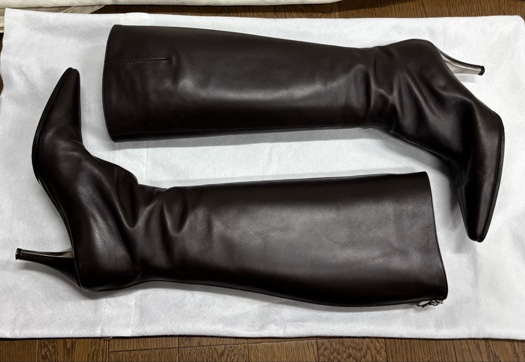 専用　フェラガモ　ダークブラウン ロングブーツ　6.5 23.5cm ガンチーニ