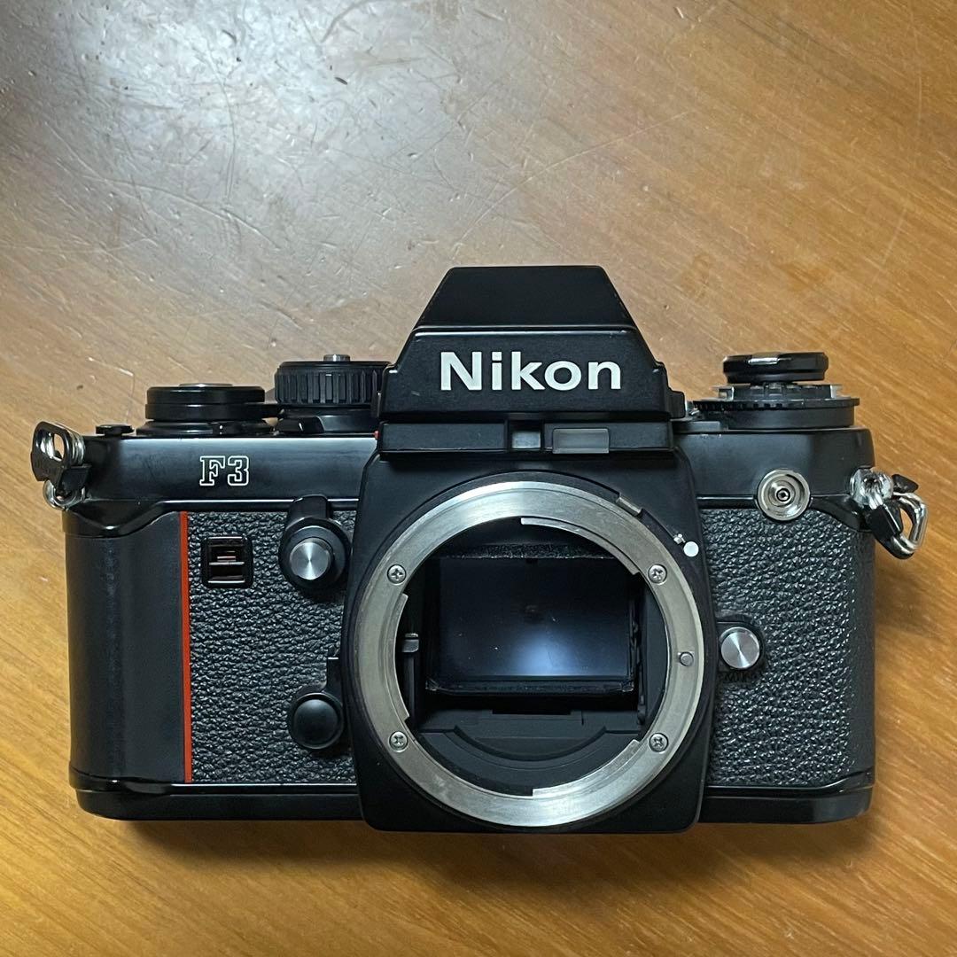 希少 Nikon F3アイレベル初期型 ベンツ革【訳アリ】＋MD-4【おまけ