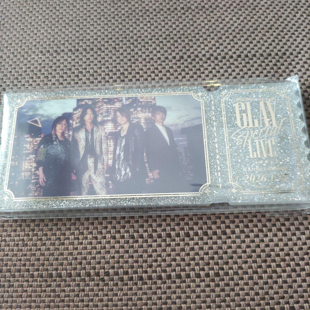 新品】GLAY Special LIVE記念アクリルブロック&銀テープ&レシート
