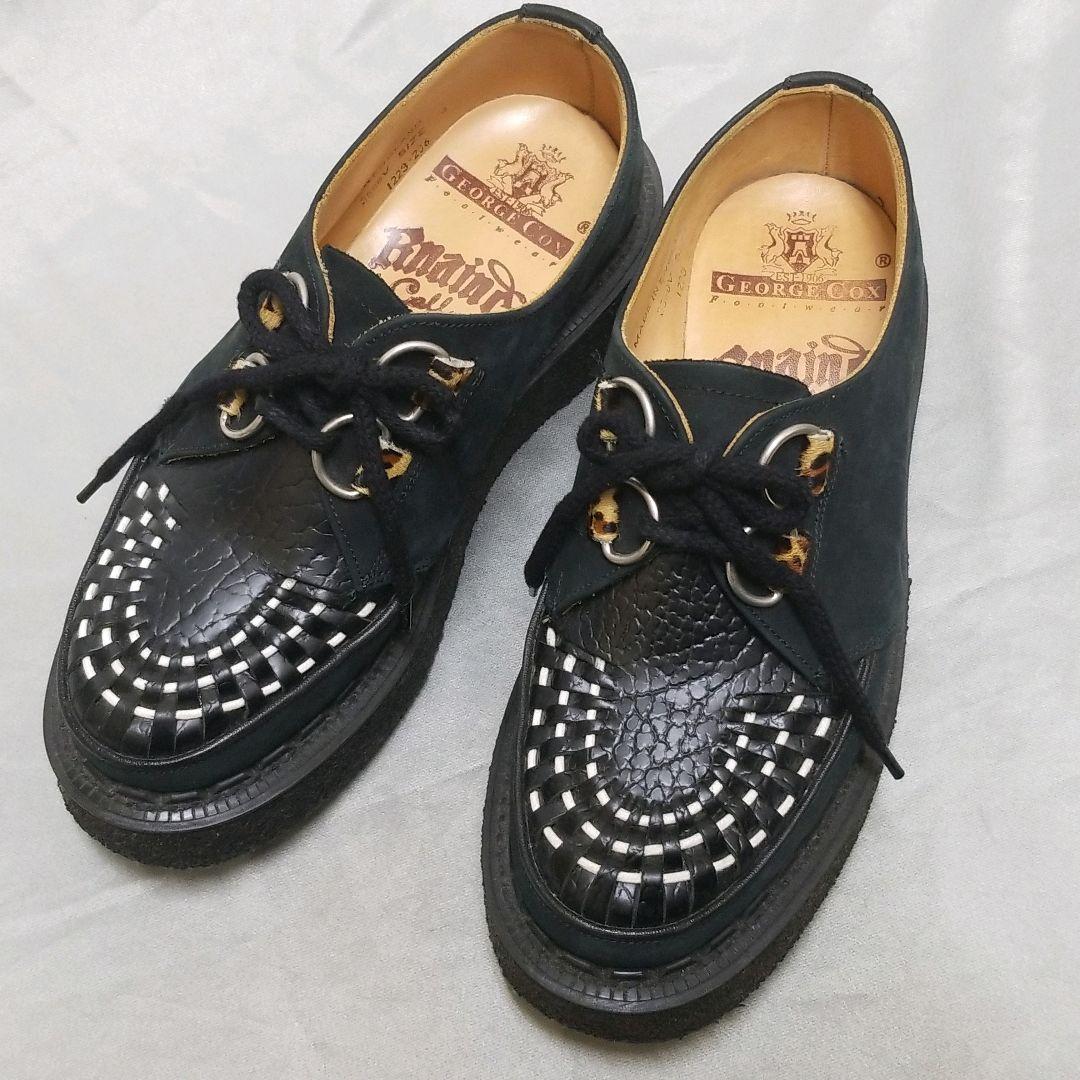 ジョージコックス ギブソン ラバーソール RNA別注 黒 白 レオパード 23 ジョージコックス ギブソン ラバーソール RNA別注 黒 白 レオパード 23