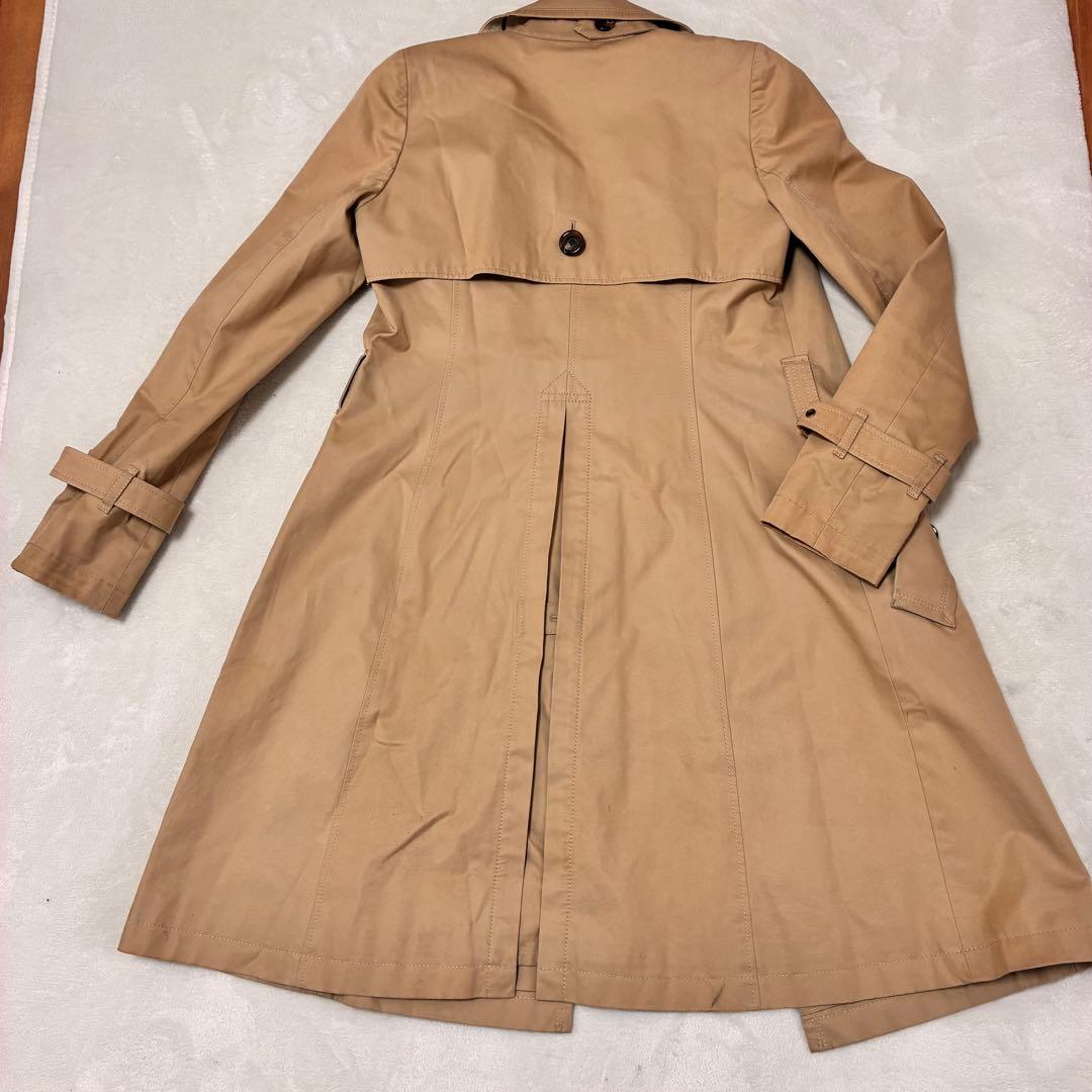 バーバリーブルーレーベル トレンチコート ノバチェック ベージュ 38 M