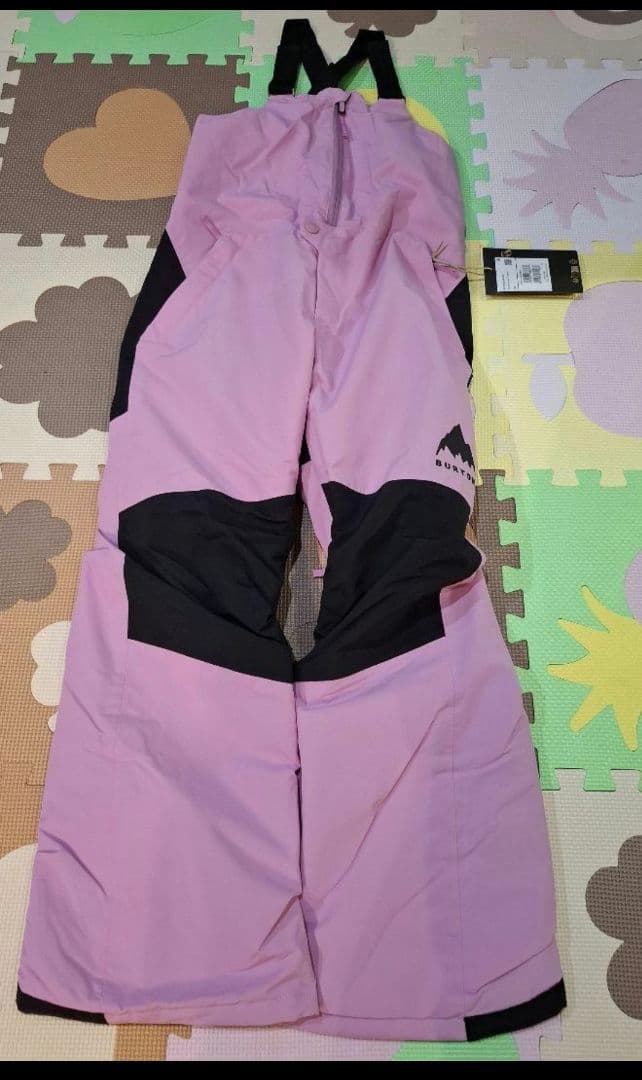 キッズ スノーウェア ビブパンツ Sサイズ スノーボードウェア キッズ パンツ単品 ジュニア スキーウェア 中綿