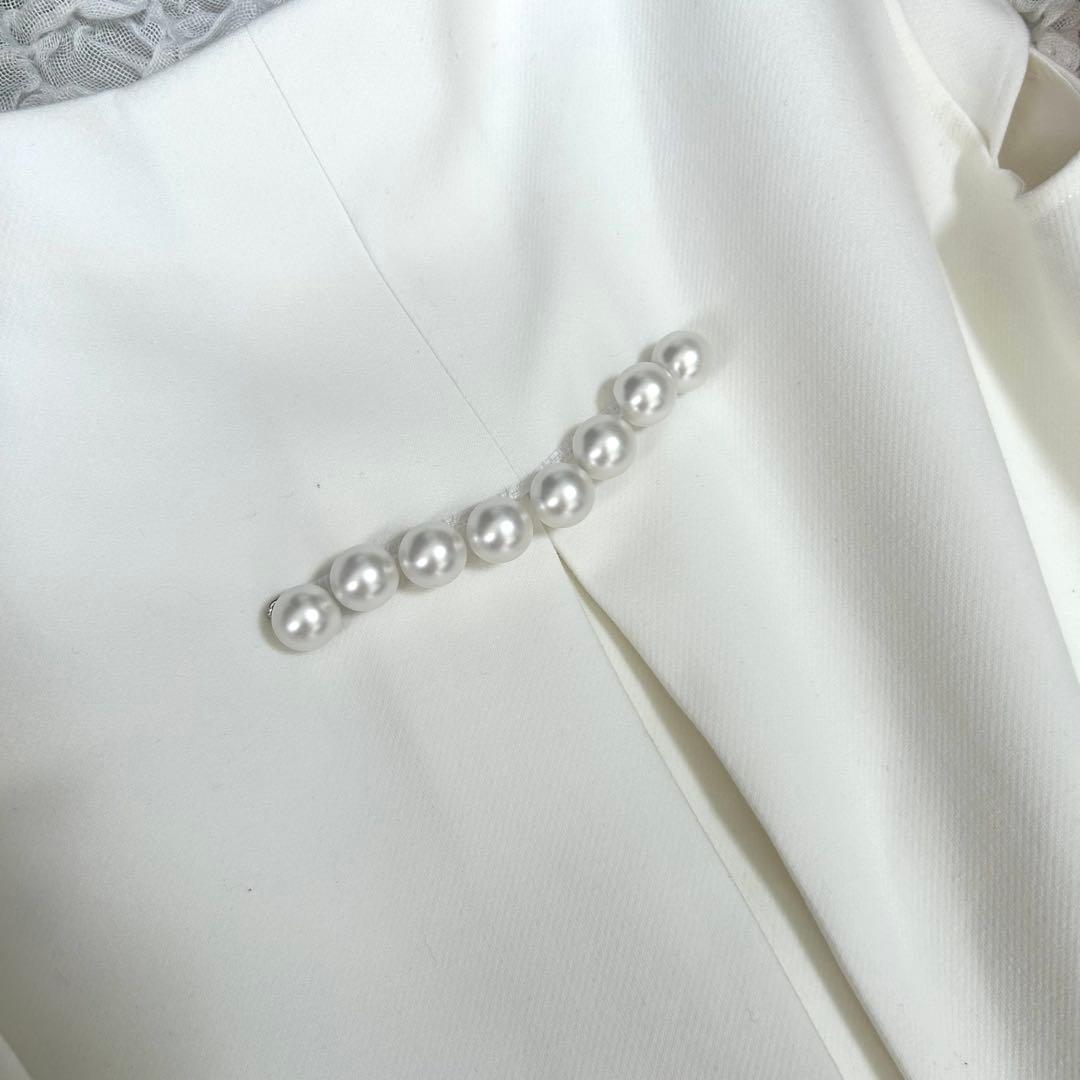 極美品✨2020年購入 ヨーコチャン バックパール フリル袖 ワンピース